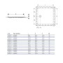 Receveur de douche Geberit Setaplano 100 x 90 cm