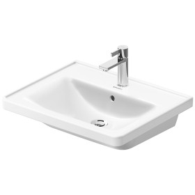 Duravit D-Neo Möbelwaschtisch 60 cm, mit 1 Hahnloch und Überlauf