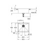 GROHE K700 Unterbau-Edelstahlspüle 55 x 45 cm - Detailansicht