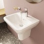 VitrA Integra Handwaschbecken 45 cm, mit Überlaufloch, 1 Hahnloch mittig - technische Ansicht