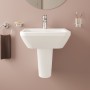 VitrA Integra Handwaschbecken 45 cm, mit Überlaufloch, 1 Hahnloch mittig - Detailansicht