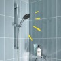 Ensemble de barre de douche GROHE Vitalio Start 110 60 cm avec 3 modes de jet - vue détaillée