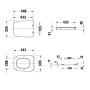 Duravit Universal WC-Sitz eckig mit Absenkautomatik - Produktansicht