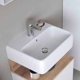 Duravit Qatego Handwaschbecken 45 x 35 cm, 1 Hahnloch, mit HygieneGlace