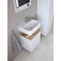 Duravit Qatego Handwaschbecken 45 x 35 cm, 1 Hahnloch, mit HygieneGlace - technische Ansicht