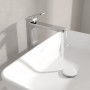 Rubinetto monocomando per lavabo rialzato Villeroy & Boch Taro con scarico - vista tecnica