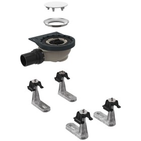 Kit di installazione Geberit per piatto doccia Setaplano, altezza dell'acqua di ritegno 5 cm, con 4 piedi