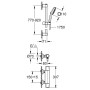 Mitigeur thermostatique de douche GROHE Precision Trend 1/2" avec ensemble de douche 90 cm - photo produit