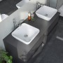 Duravit D-Neo Aufsatzbecken 40 cm, ohne Hahnloch, ohne Überlauf - Detailansicht