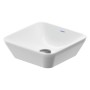 Duravit D-Neo Aufsatzbecken 40 cm, ohne Hahnloch, ohne Überlauf - technische Ansicht