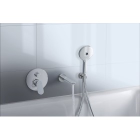 Miscelatore monocomando per vasca Duravit Wave con deviatore