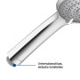 Ensemble de douche Duravit avec douchette 3 jets 11 cm MinusFlow - vue technique