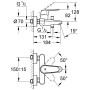 GROHE Eurodisc Cosmopolitan Einhand-Wannenbatterie, DN 15 - Detailansicht