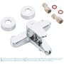 GROHE Eurodisc Cosmopolitan Einhand-Wannenbatterie, DN 15 - technische Ansicht
