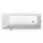 Baignoire balnéo rectangulaire Duravit No. 1 Jet Project 160 x 70 cm avec 1 dossier incliné