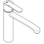 GROHE Wave Cosmopolitan Einhand-Spültischbatterie, 1/2" mittelhoher Auslauf - Produktansicht