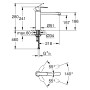 GROHE Wave Cosmopolitan Einhand-Spültischbatterie, 1/2" mittelhoher Auslauf