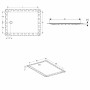 Receveur de douche Geberit Setaplano 160 x 80 cm