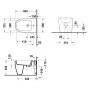 Duravit Qatego Bidet sur pied avec HygieneGlace