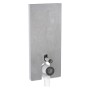 Geberit Monolith Plus Sanitärmodul für Stand-WC, 114 cm, Frontverkleidung aus Steinzeug