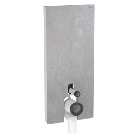Geberit Monolith Plus Sanitärmodul für Stand-WC, 114 cm, Frontverkleidung aus Steinzeug