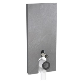 Geberit Monolith Plus Sanitärmodul für Stand-WC, 101 cm, Frontverkleidung aus Steinzeug