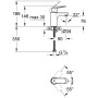 GROHE Eurosmart Cosmopolitan Einhand-Waschtischarmatur - Detailansicht