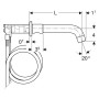 Geberit ONE Waschtischarmatur rundes Design, Wandmontage, für UP-Funktionsbox - Produktansicht