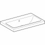 Geberit iCon Aufsatzwaschtisch 75 cm ohne Hahnloch, mit Überlauf - Detailansicht