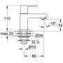 GROHE Eurocube Standventil - Detailansicht
