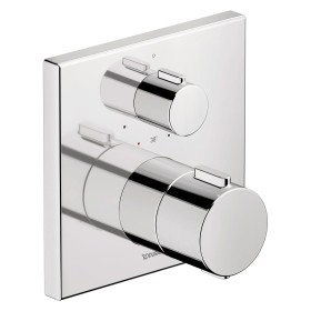Ensemble de robinetterie thermostatique encastrée Duravit, thermostatique, 1 consommateur, carré