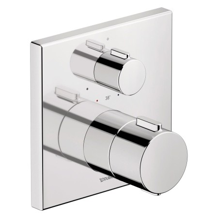 Set di rubinetteria termostatica a incasso Duravit, termostato, 1 consumatore, quadrato