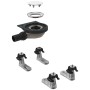 Kit di costruzione Geberit per piatto doccia Setaplano, altezza dell'acqua di tenuta 3 cm, con 4 piedi