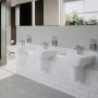 VitrA Integra Waschtisch 60 cm, ohne Überlaufloch, 1 Hahnloch mittig - Detailansicht