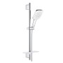 Set asta doccia GROHE Rainshower SmartActive 130 Cube, 3 modalità di getto, asta doccia 60 cm