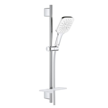 Set asta doccia GROHE Rainshower SmartActive 130 Cube, 3 modalità di getto, asta doccia 60 cm