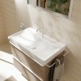 hansgrohe Xelu Q Waschbecken 80 x 48 cm ungeschliffen, mit 1 Hahnloch - Detailansicht