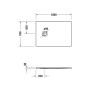 Piatto doccia Duravit Sustano 100 x 70 cm - immagine prodotto