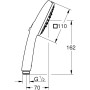 GROHE Vitalio Comfort 110 Handbrause mit 2 Strahlarten - Produktansicht