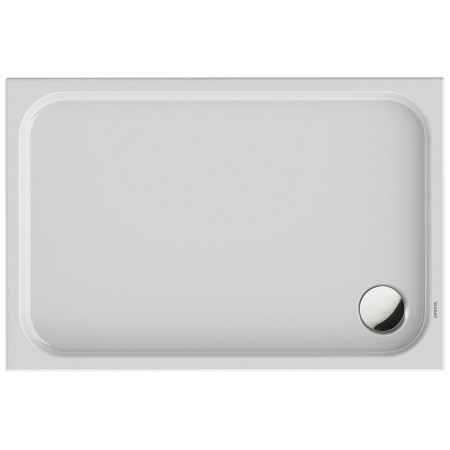 Piatto doccia rettangolare Duravit D-Code 120 x 80 cm con rivestimento antiscivolo