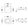 Duravit Universal WC-Sitz D-shaped mit Absenkautomatik - Produktansicht