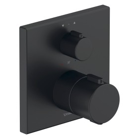Ensemble de robinetterie thermostatique encastrée Duravit, thermostat, 2 consommateurs, carré