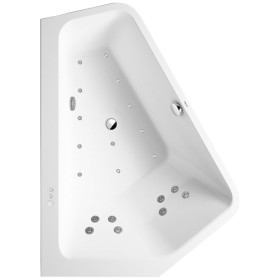 Duravit Paiova Baignoire d'angle 5 côtés 177 x 130 cm avec système Combi P, coin gauche