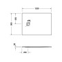 Piatto doccia Duravit Sustano 120 x 90 cm - immagine prodotto