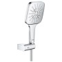 Set di supporto a parete GROHE Rainshower SmartActive 130 Cube, 3 modalità di getto