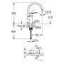GROHE Start Einhand-Spültischbatterie 1/2" hoher Auslauf - Produktansicht