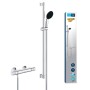 Ensemble de douche thermostatique GROHE Precision Start 1/2" avec barre de douche 90 cm