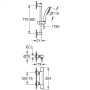 Ensemble de douche thermostatique GROHE Precision Start 1/2" avec barre de douche 90 cm - photo produit