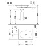 Duravit Sivida Waschtisch 62 cm - Detailansicht