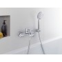 Duravit D-Code Einhebel-Wannenmischer Aufputz - technische Ansicht
